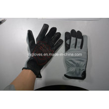 Guantes mecánicos-Gel de silicona Guante de palma-Guante de trabajo-Guante de mano-Guante de trabajo-Guante de seguridad-Guante industrial